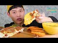 치즈폭탄!?!? 시카고피자 + 해쉬브라운~!!MuKBang!!