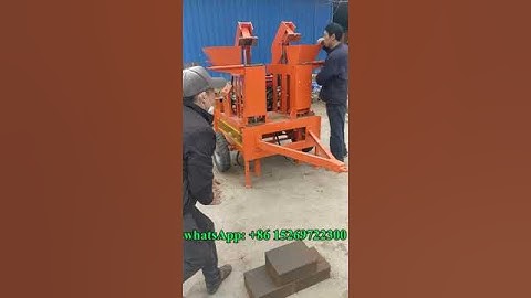 M7MI Twin Hydraform Mobile Clay Interlocking Super Brick making Machine with diesel engine #brick