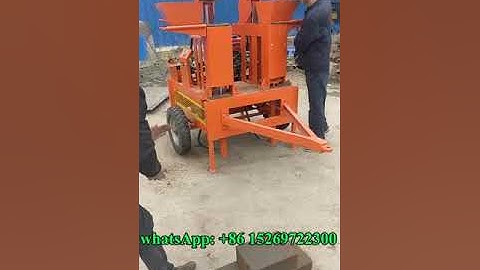 M7MI Twin Hydraform Mobile Clay Interlocking Super Brick making Machine with diesel engine #brick