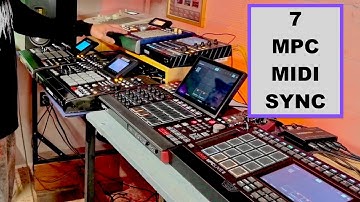 Very Outrageous MPC Setup 💥 7 MPC Midi Sync 