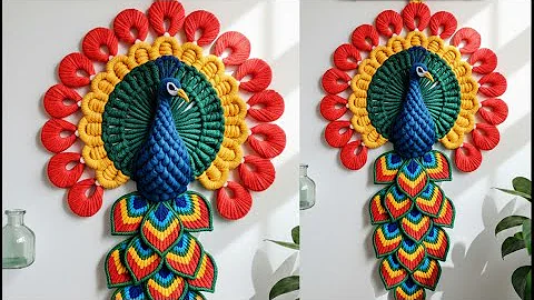 macrame peacock is live!/#macrame peacock wall hanging /#macrame/#shorts/#short/#diy/#yt/#ytshorts