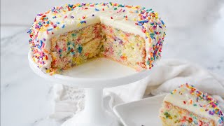 Funfetti Cake | Small Batch | Feeds 24