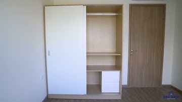 Tủ Quần Áo Gỗ Công Nghiệp 2 Cánh Lùa Hiện Đại - DECORDI