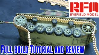 1/35th scale Rye Field Models Panzer III / Panzer IV workable track link tutorial / review