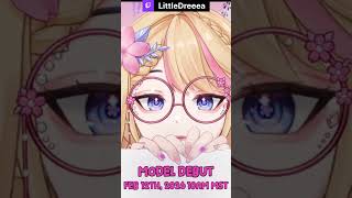 NEW VTUBER MODEL DEBUT!!! Feb 12 2026 10am MST!!! #vtuber  #live2d  #streamer  #twitch