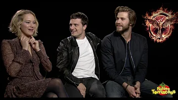 Hunger Games Mockingjay Part One - Jennifer Lawrence, Josh Hutcherson, Liam Hemsworth Interview