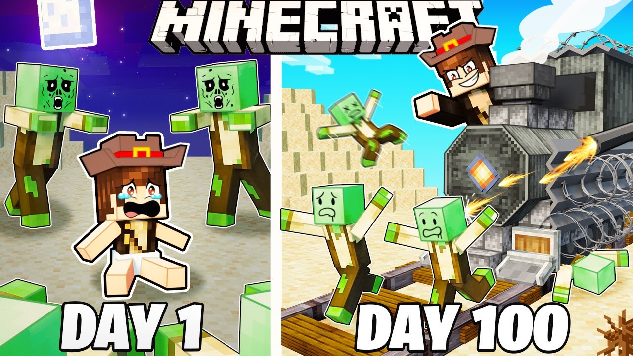 I Survived 100 Days of DEAD RAILS in Minecraft! - YouTube