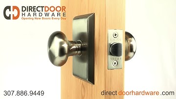 Emtek Providence Knob with Rectangular Rosette in Satin Nickel