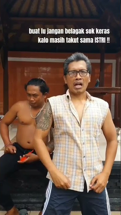 Buat Lo jangan belaga sok keras kalo masih takut sama istri 😂