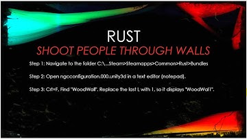 Rust: Shoot Through Walls (Cheat/Glitch Guide)