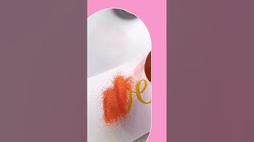 Lettering with Embossing Powders | Fun technique to try!