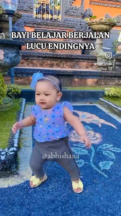 BAYI LUCU BELAJAR BERJALAN ENDINGNYA LUCU 🤣🥰 #shorts