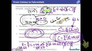 Unit 4 Lesson 16 Finding and Interpreting Inverse Functions Algebruh