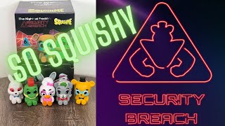 Five Nights at Freddy's Security Breach SquishMe Unboxing Review (Collect 6 + 1 rare GOLD character)