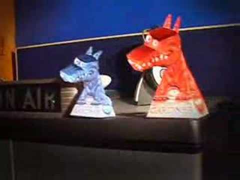 paper mache Magic Dragon illusion