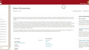 06 Editing Your Moodle Profile and Adding a Profile Picture