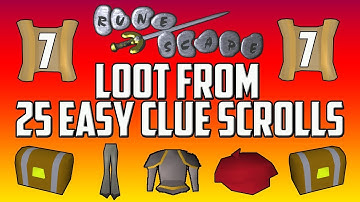 [2007] RuneScape - Loot from 25 Easy Clue Scrolls #7