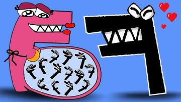 Alphabet Lore (A - Z...) But They Pregnant - 9999 Alphabet Lore F Babies At Once | GM Animation