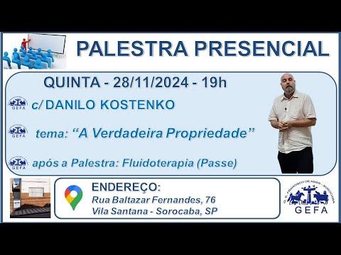 Assista: Palestra Presencial - c/ DANILO KOSTENKO (28/11/2024)