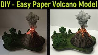 volcano model  volcano project  Volcano diorama  paper volcano model  volcanoes  diyas funplay