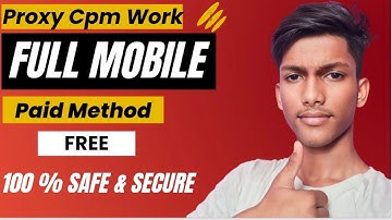 👍 Proxy Cpm Work Mobile Paid Method Free| proxy cpm work | proxy se cpm work kaise kare