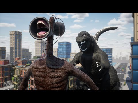 Siren Head vs Godzilla  Animation [Horror Short Film]