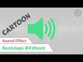 Cartoon sound effect  footsteps 11 fast