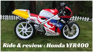 Honda VFR400 NC30 Review - **FULL THROTTLE RIDING** (Baby RC30)