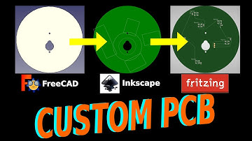 Custom PCB designed with Fritzing (FreeCAD + Inkscape)