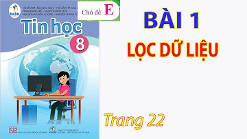 Bài 1 Chủ đề E Tin học 8 - Lọc dữ liệu (trang 22) - Cánh diều - Thầy Quang