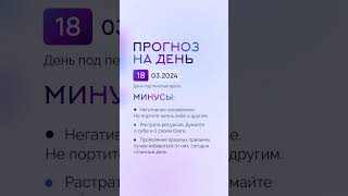 Гороскоп на день 18.03.24 #гороскоп #гороскопнасегодня #гороскопнадень #нумеролог