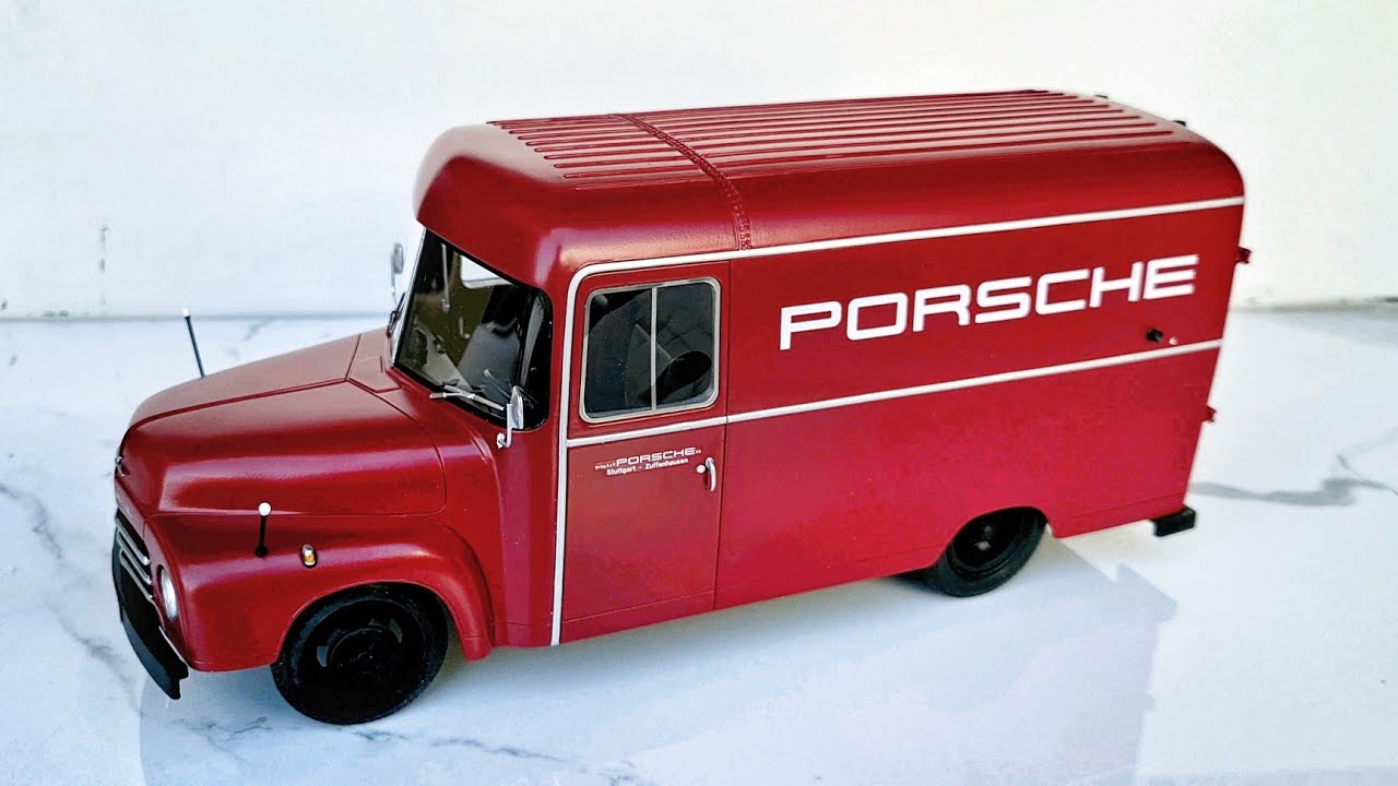 Opel Blitz 1 75t Porsche anno 1952-1960 Rosso 1 18 Schuco