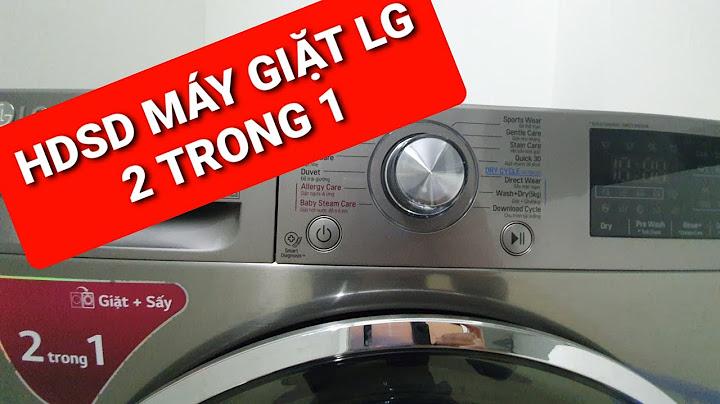 Cách vắt quần áo ở máy giặt lg