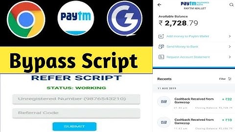 Gamezop Otp bypass Script!! Gamezop website Unlimited Refer Trick(loot tricks)