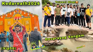 Kedarnath 2024🔱 Ludhiana to Haridwar🕉️ Triveni Ghat Rishikesh🙏🏻 Devprayang Sangam😍 Vip56 #kedarnath