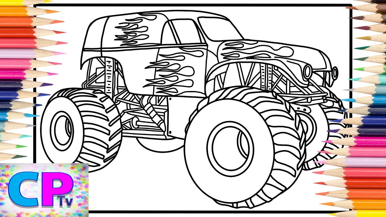 Monster Energy Race Trucks Coloring - Maxresdefault