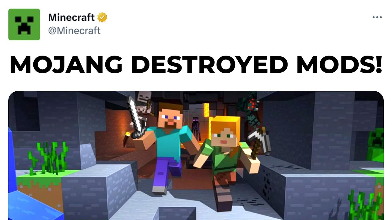 MOJANG JUST DESTROYED MINECRAFT MODS! YouTube