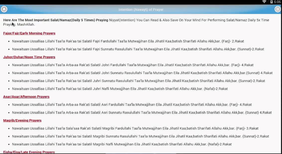 Namaz - How to Pray Namaz (Android App) - YouTube