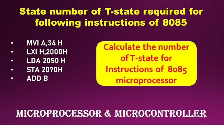 8085命令のTステートの計算法