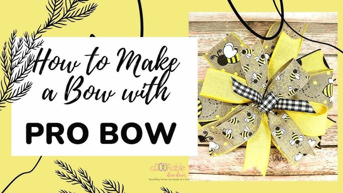 Let's make a bow using deluxe ez bow maker! #crafttok #wreathmaker #tu