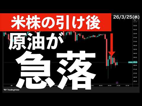【米株の引け後に】原油が急落！ということは？　#米国株 #日経平均 #sp500　#米国株 #日経平均 #sp500