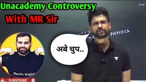 Unacademy Controversy With MR Sir #mrsirphysicswallah #unacademy @RGGURUKULL