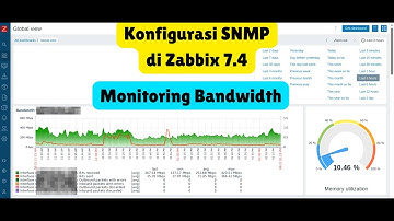 Konfigurasi SNMP di Zabbix 7.4 | Monitoring Bandwidth | Linux Debian 12
