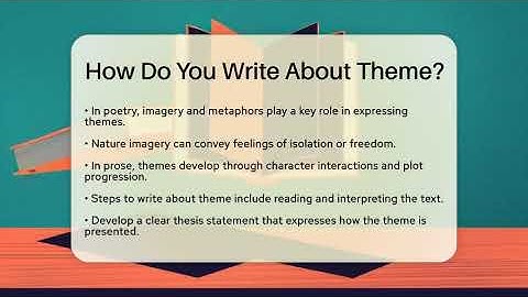 How Do You Write About Theme? - The Prose Path