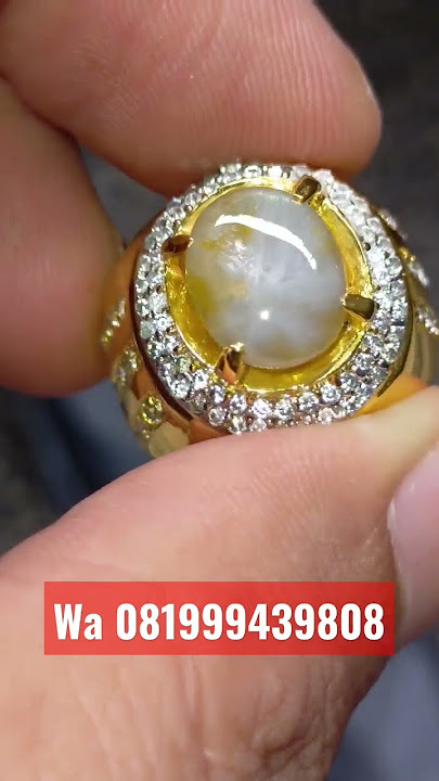 Sapphire ceylon serat trapice / mirah cempaka lawas antik / gemstone / permata / wa 081999439808
