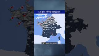Weather forecast for Monday 3rd to Wednesday 5th November 2025