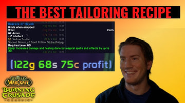 This easy to get Tailoring recipe can make you thousands of gold! - TBC Goldmaking Guide