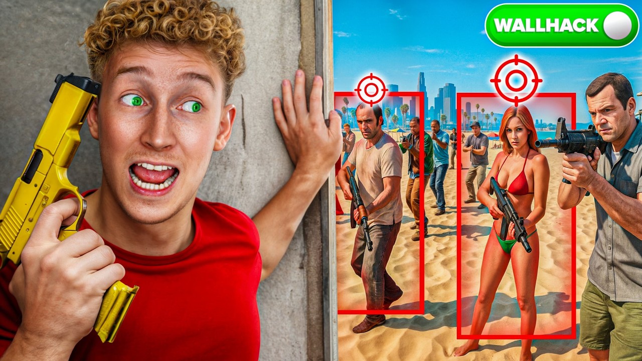 GTA V - 50 GRACZY vs 1 CHEATER (ja) 🤭