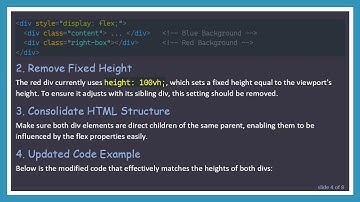 How to Align Div Heights Using Flexbox in CSS
